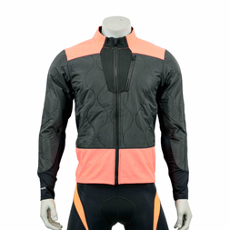 Mens Quiting Fluro Bond Panel Winter Jacket