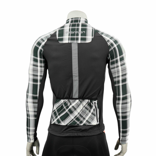 Yarndyed Check Long-sleeved Cycling Jersey