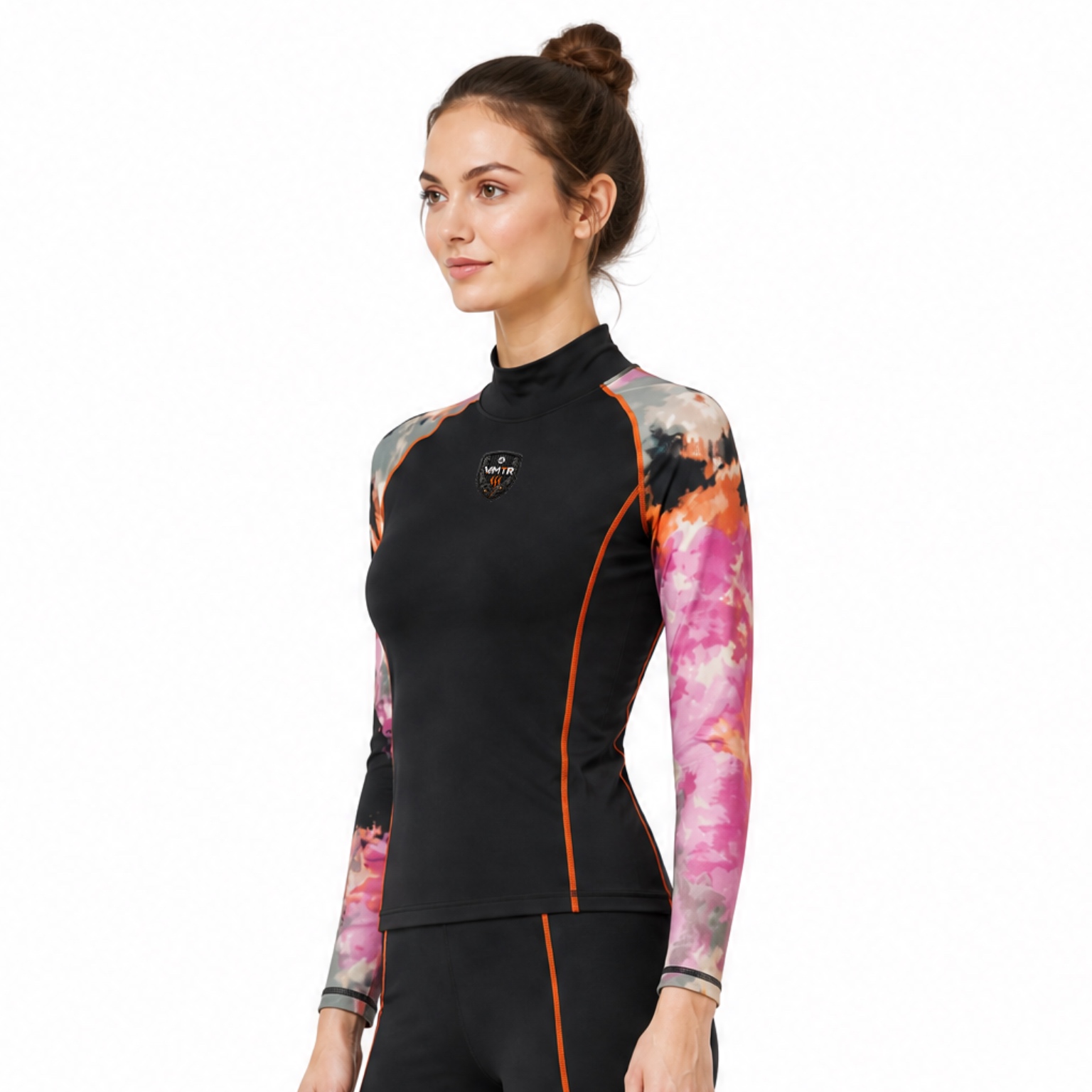 VMTR Women Long Sleeve Skivvie Tops