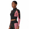 VMTR Women Half Zip Long Sleeve Short Tops