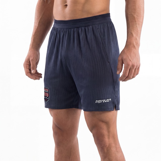 Mens Football Athletic Stripes Running Shorts