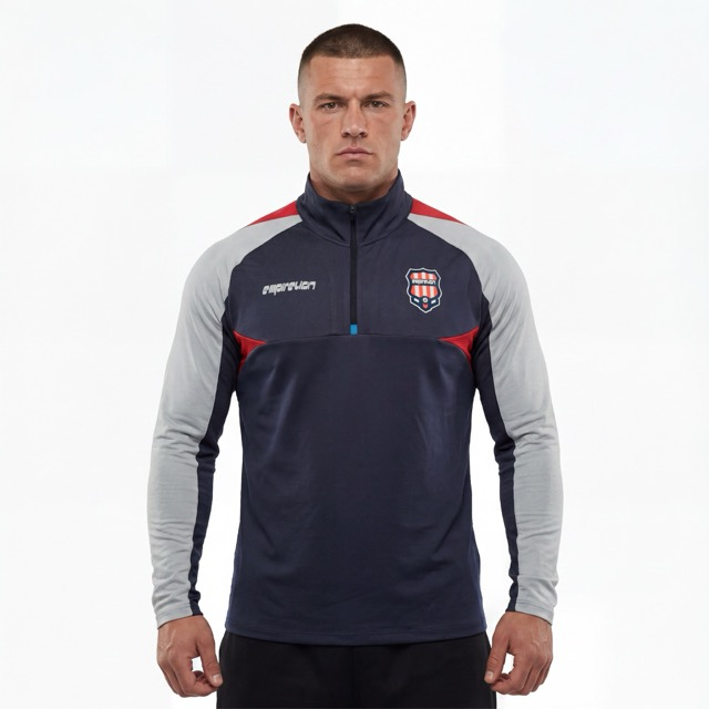 Mens Football Long Sleeve Colorblock Tops