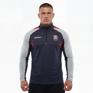 Mens Football Long Sleeve Colorblock Tops