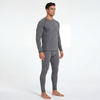 Mens Thermal Underwear Long Johns Base Layer Inner Fleece Top Bottom 2 Pcs Set