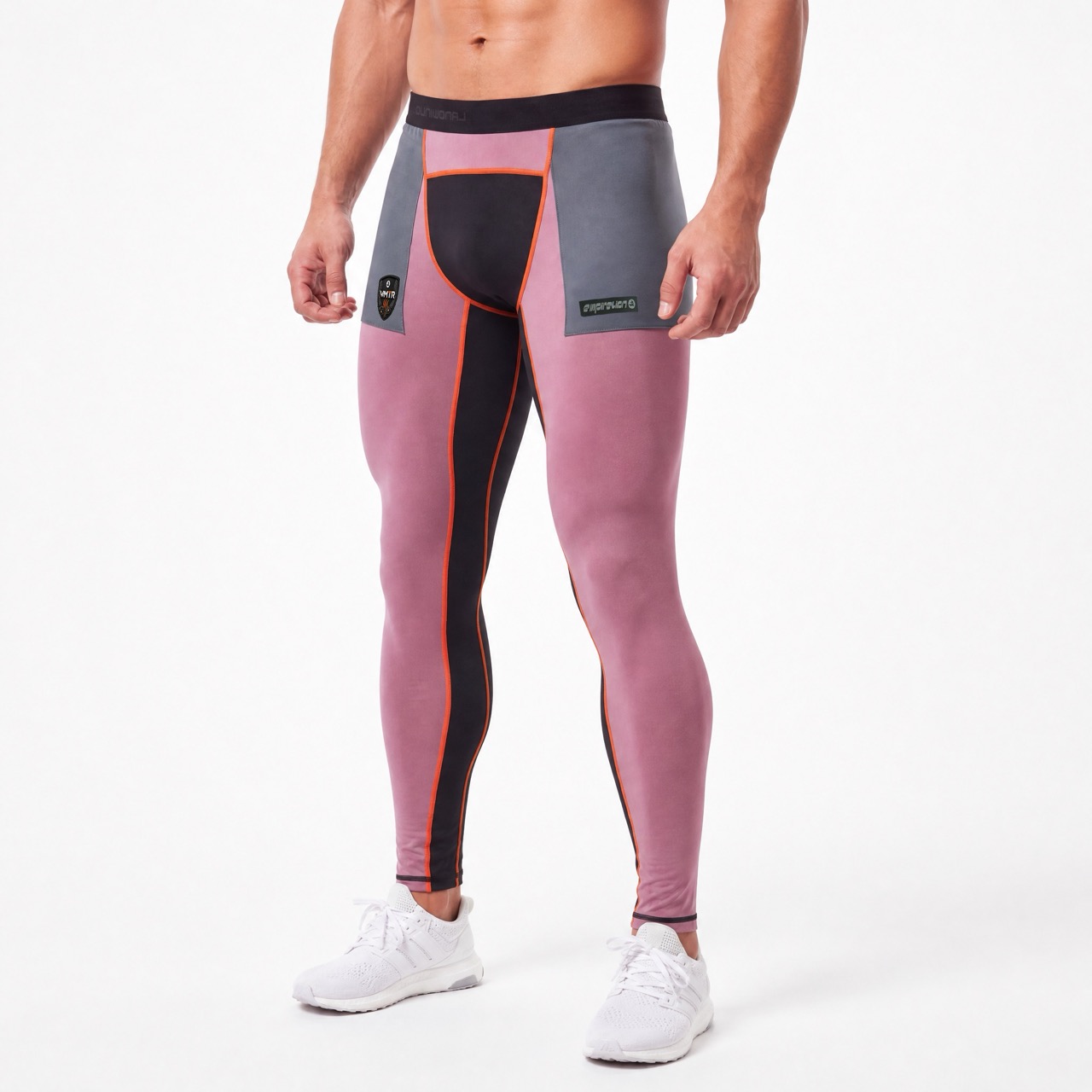 VMTR Mens Color Block Base Layer Legging Pant