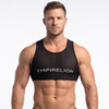 Men Quick Dry Mesh Sports Racerback Vest with Back Silicone Anti-Slip Pocket, Fits Multiple Sizes Apple Watch for Heart Rate Monitoring, for Football Running Training