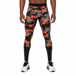 Mens Camouflage Print Baselayer Jersey Pants