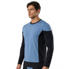 Mens Wind-protection Panels Baselayer Racing Workout Tops
