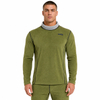 Mens Reversible Color Blocked Baselayer Double Brushed Fleece Underwear Set