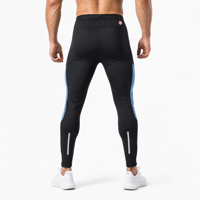 Mens Wind-protection Panels Baselayer Racing Workout Legging