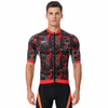 Digital Print Raglan Short-sleeved High Neck Cycling Jersey
