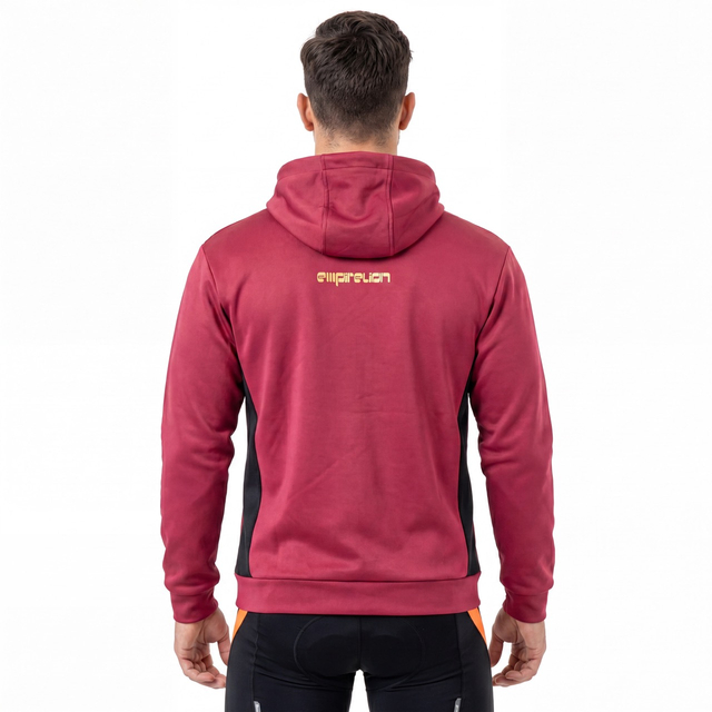 Mens Oversize Logo Print Sports Zip Through Hoodie 