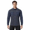 Mens Hiking Camping Fishing Cooling Back & Armpit Vent Snaps Up Patch Pockets Stripes Shirts