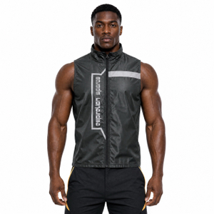 Men's Reflective Trims Wind Proof Vest