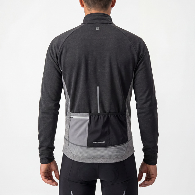 Color Block Reflective Panel Cycling Jacket