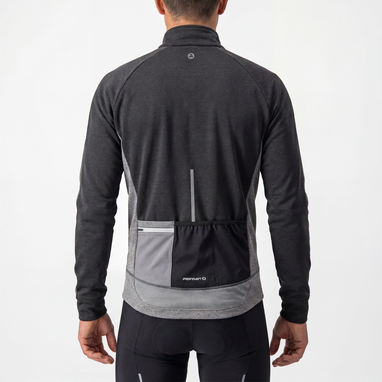 Color Block Reflective Panel Cycling Jacket